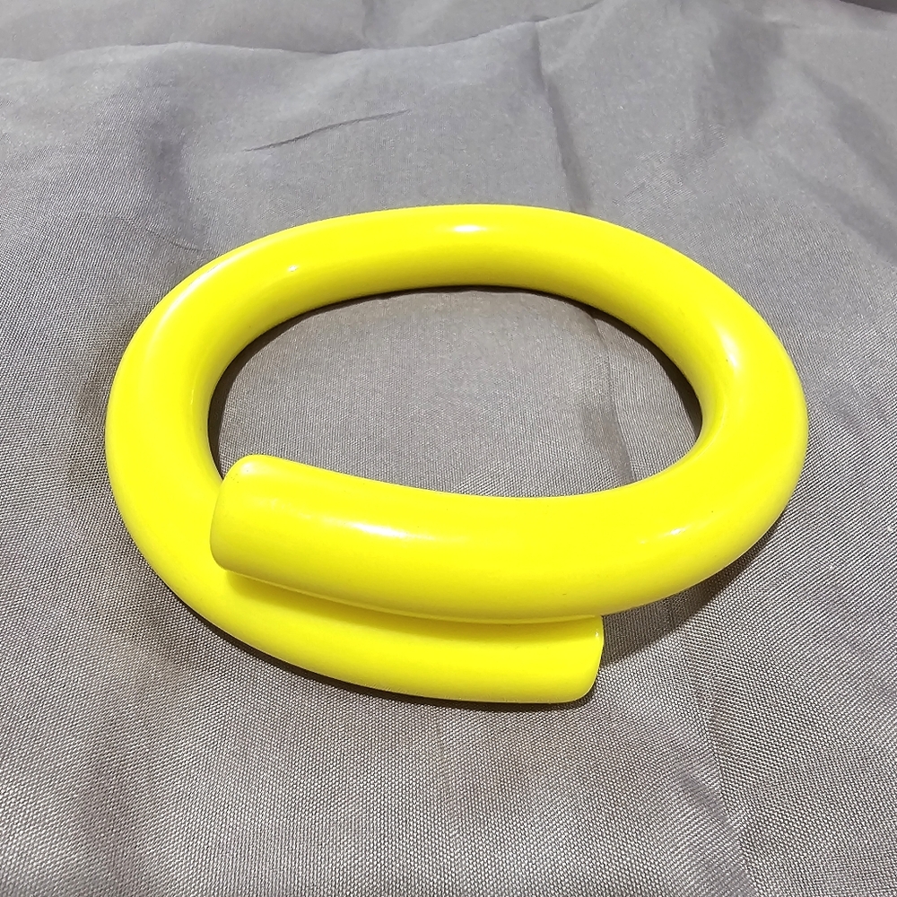 Vintage Bold Yellow Women's Bangle Bracelet
